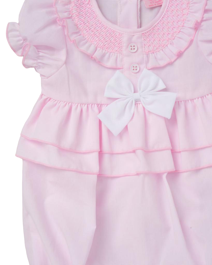 Pink Bow Romper
