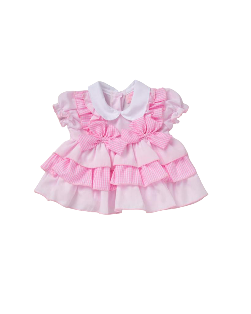Pink Bow Dress Set